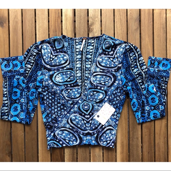 Free People Wild And Free Smocked Long Sleeve - Picture 7 of 8